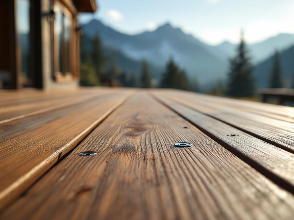 Close-up of TimberTech AZEK composite decking boards with wood-grain texture